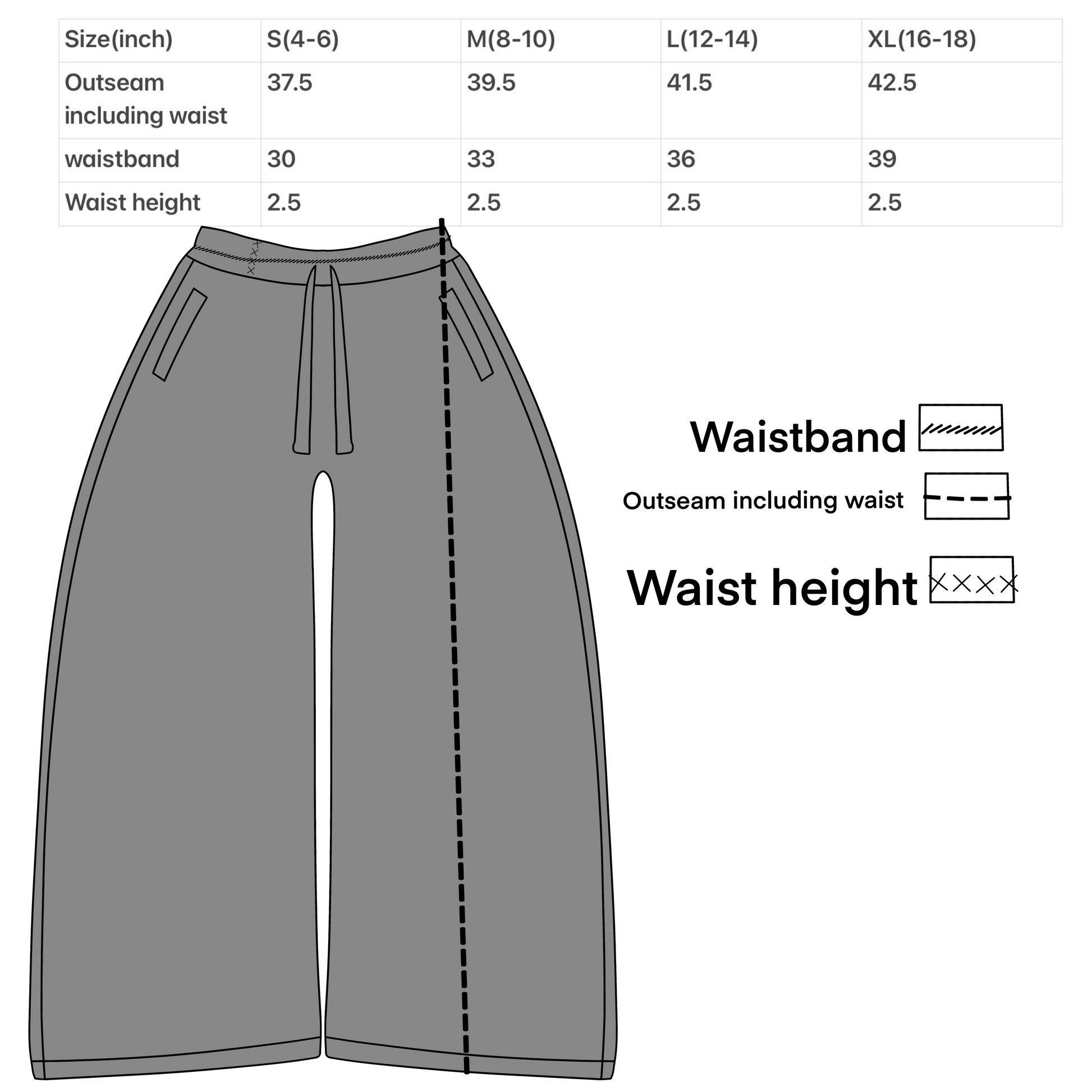 TX SWEATPANTS MODEL “WHITE”